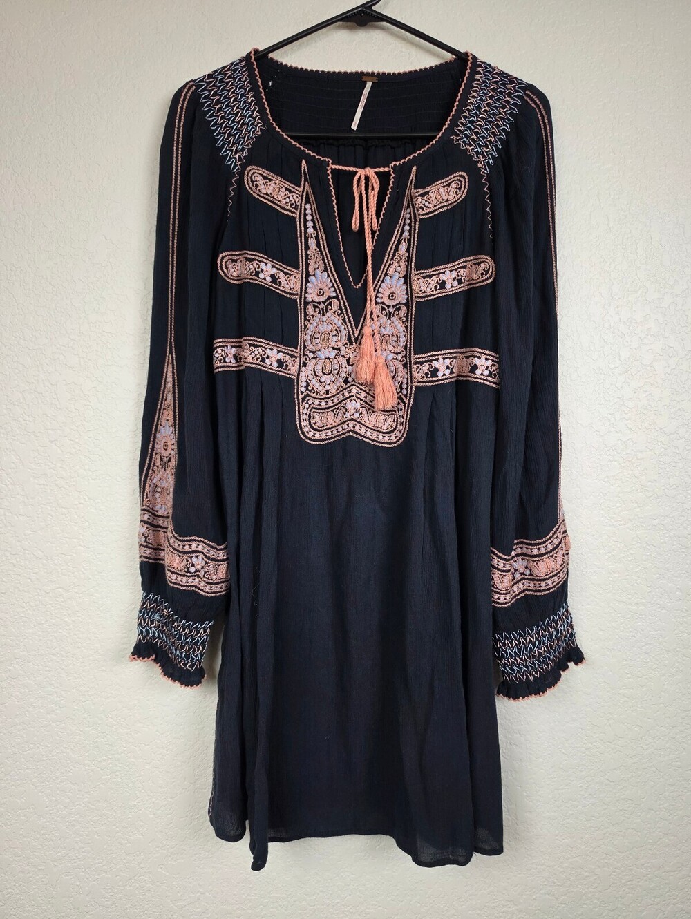 Free People Embroidered Boho Dress Small